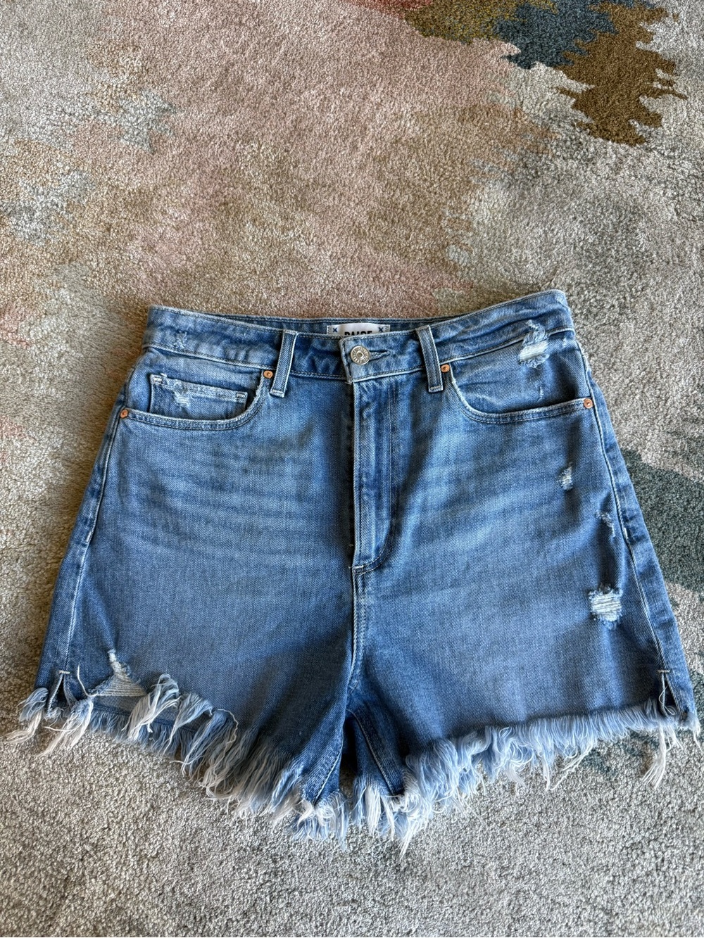Paige Frayed Denim Short